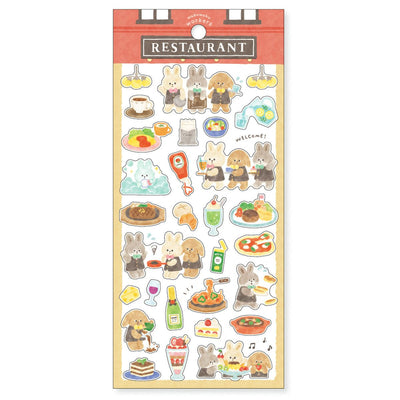 Mind Wave Wakuwaku Workers Sticker - Restaurant 82415