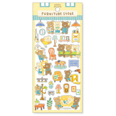 Mind Wave Wakuwaku Workers Sticker - Furniture Store 82416