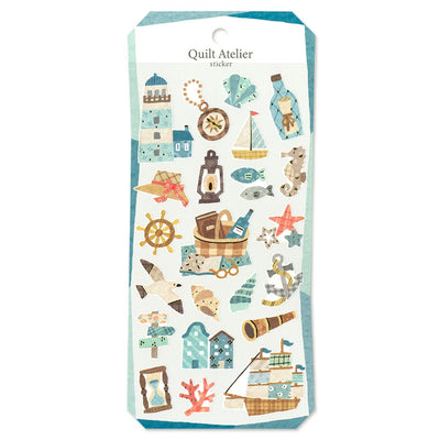 Mind Wave Quilt Atelier Gold Foil Sticker - City with a Port 82425