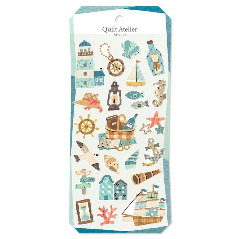 Mind Wave Quilt Atelier Gold Foil Sticker - City with a Port 82425
