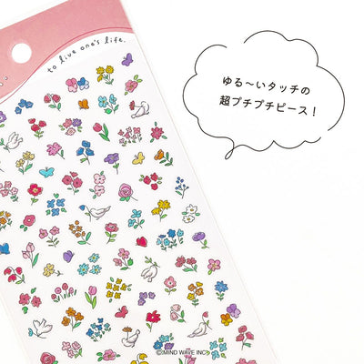 Mind Wave Poko Time Clear Sticker - Flower 82429
