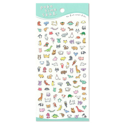 Mind Wave Poko Time Clear Sticker - Animals 82434