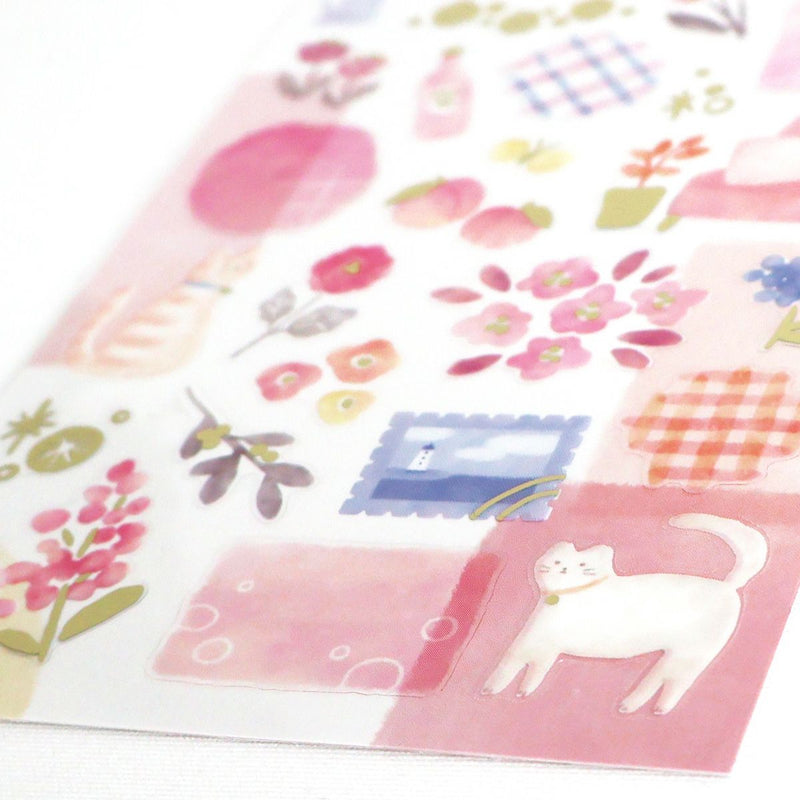 Mind Wave Dewdrop Gold Foil Clear Sticker - Pink 82438