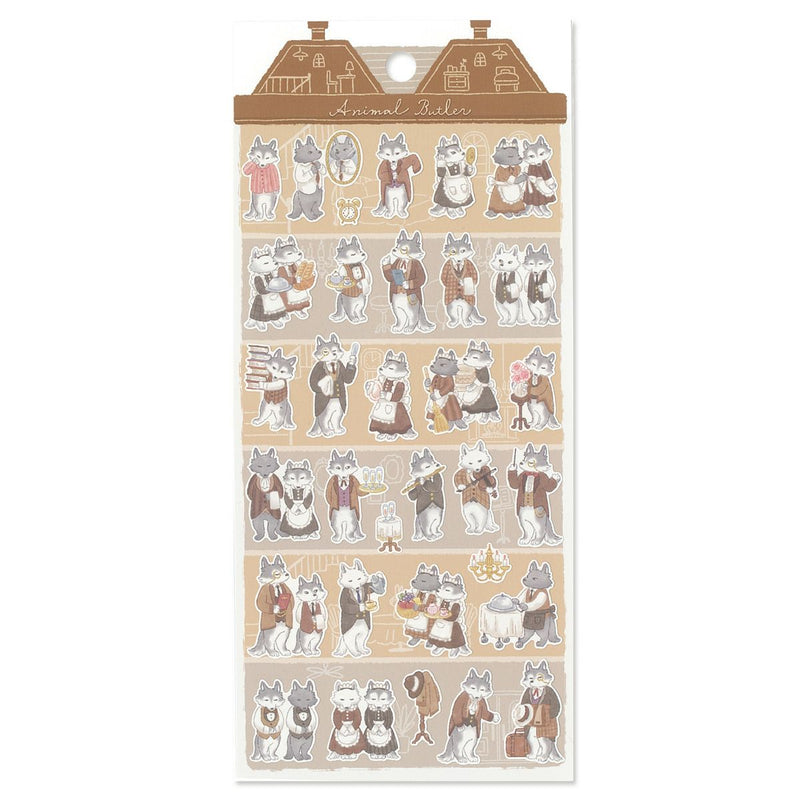 Mind Wave Animal Butler Sticker - Wolf 82443