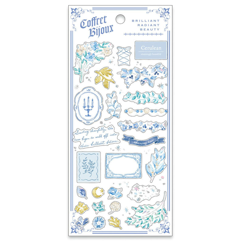 Mind Wave Coffret Bijoux Holographic Foil Clear Sticker - Blue 82451