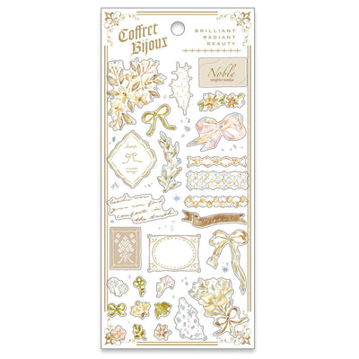 Mind Wave Coffret Bijoux Holographic Foil Clear Sticker - Beige 82452