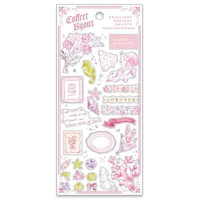 Mind Wave Coffret Bijoux Holographic Foil Clear Sticker - Pink 82454