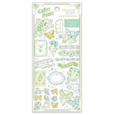 Mind Wave Coffret Bijoux Holographic Foil Clear Sticker - Green 82455