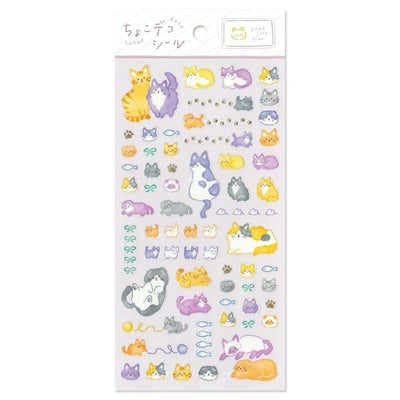 Mind Wave Choko Deco Clear Sticker - Nyanko 82461