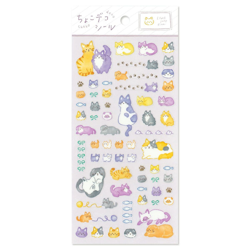 Mind Wave Choko Deco Clear Sticker - Nyanko 82461