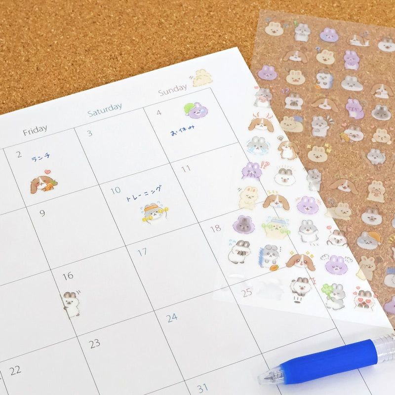 Mind Wave Mood Icon Clear Sticker - Rabbit 82502