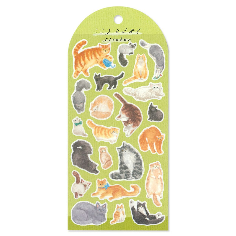Mind Wave Heart-fluttering Sticker - Cat 82509