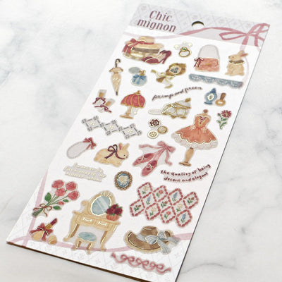 Mind Wave Chic Mignon Gold Foil Sticker - Dress Up 82526