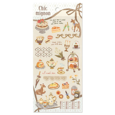 Mind Wave Chic Mignon Gold Foil Sticker - Tea Party 82530