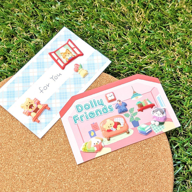 Mind Wave Dolly Friends Puffy Sticker - House 82545