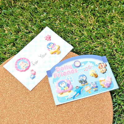 Mind Wave Dolly Friends Puffy Sticker - Marine Hotel 82546