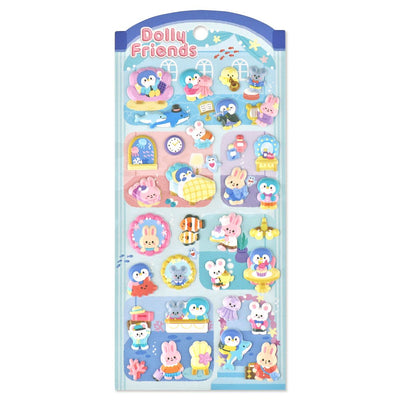 Mind Wave Dolly Friends Puffy Sticker - Marine Hotel 82546