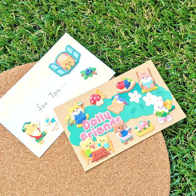 Mind Wave Dolly Friends Puffy Sticker - Forest 82547