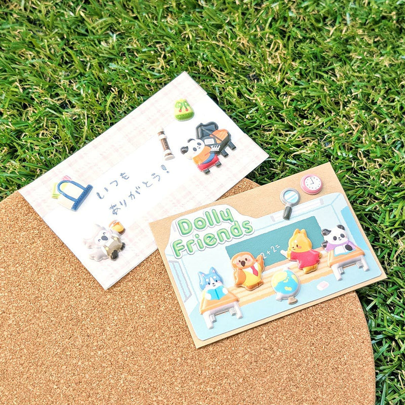 Mind Wave Dolly Friends Puffy Sticker - School 82548