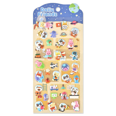 Mind Wave Dolly Friends Puffy Sticker - Moon 82549