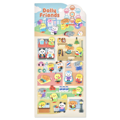 Mind Wave Dolly Friends Puffy Sticker - Leisure 82550