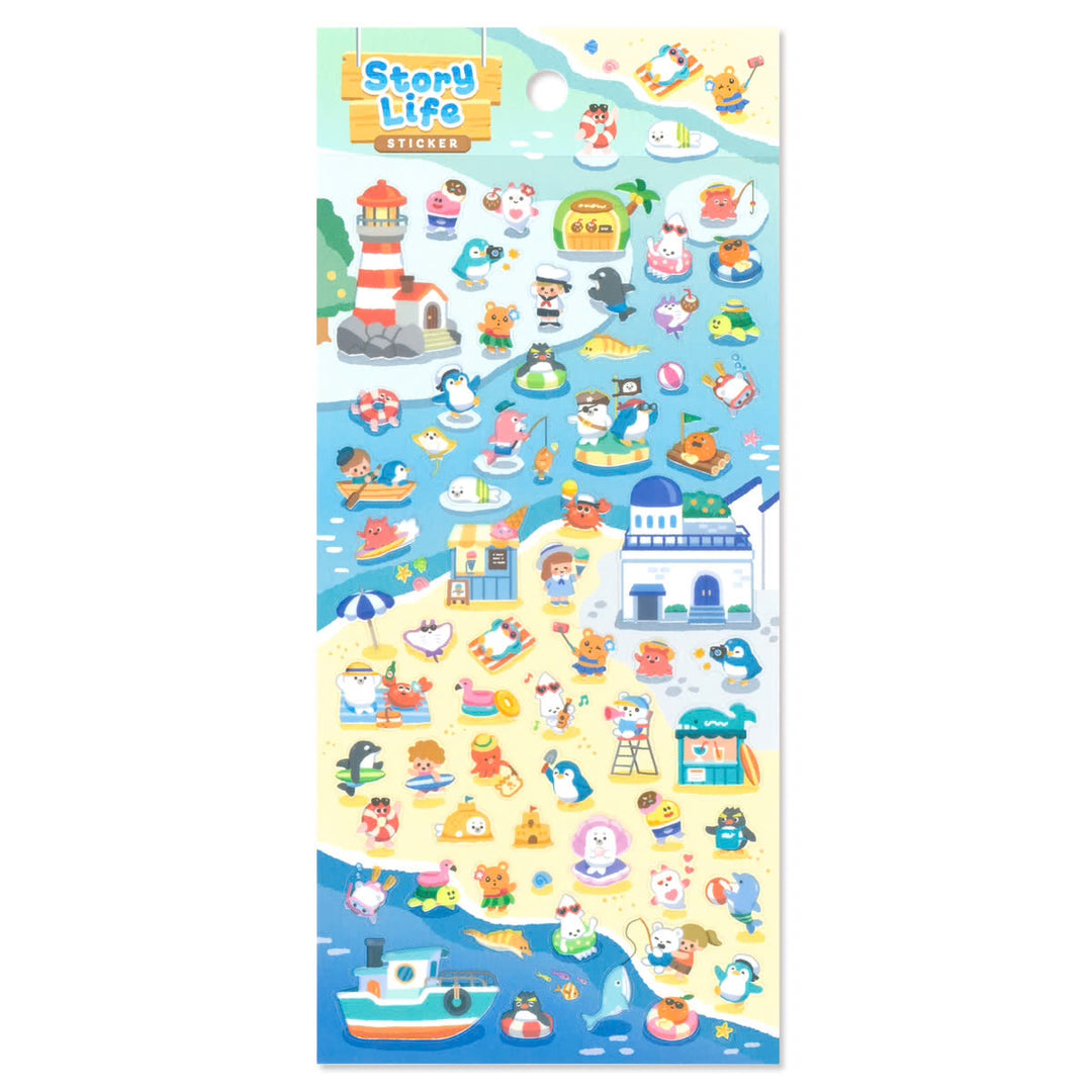 Mind Wave Story Life Clear Sticker - Seaside 82836 – Meowashi