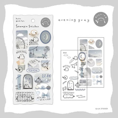 Qlia Stampie Sticker - Evening Gray 91087