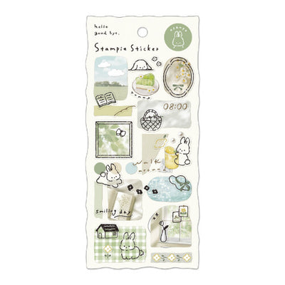 Qlia Stampie Sticker - Osanpo Green 91091