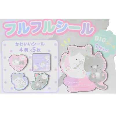 Q-Lia Furu Furu Sticker Flakes - What Are You Doing Kittens 91116