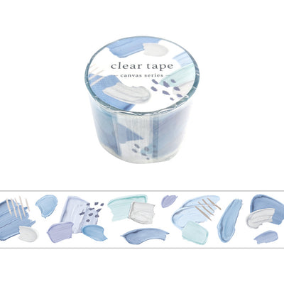 Mind Wave Canvas Series Clear PET Tape - Blue Pattern 95215