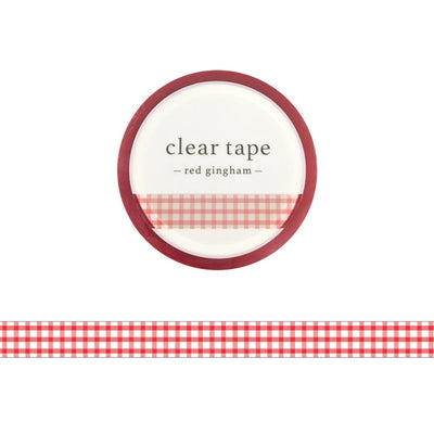 Mind Wave Skinny Clear PET Tape - Red Gingham 95286