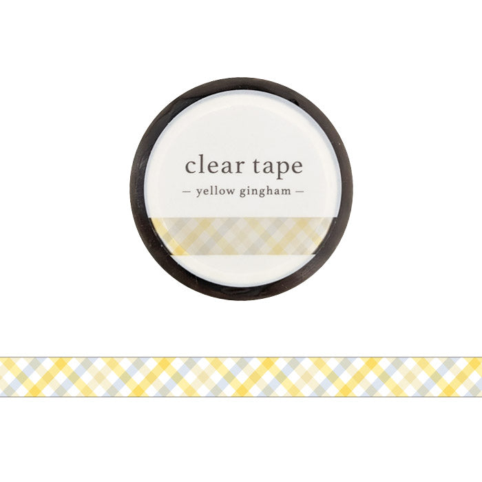 Mind Wave Skinny Clear PET Tape - Yellow Gingham 95287