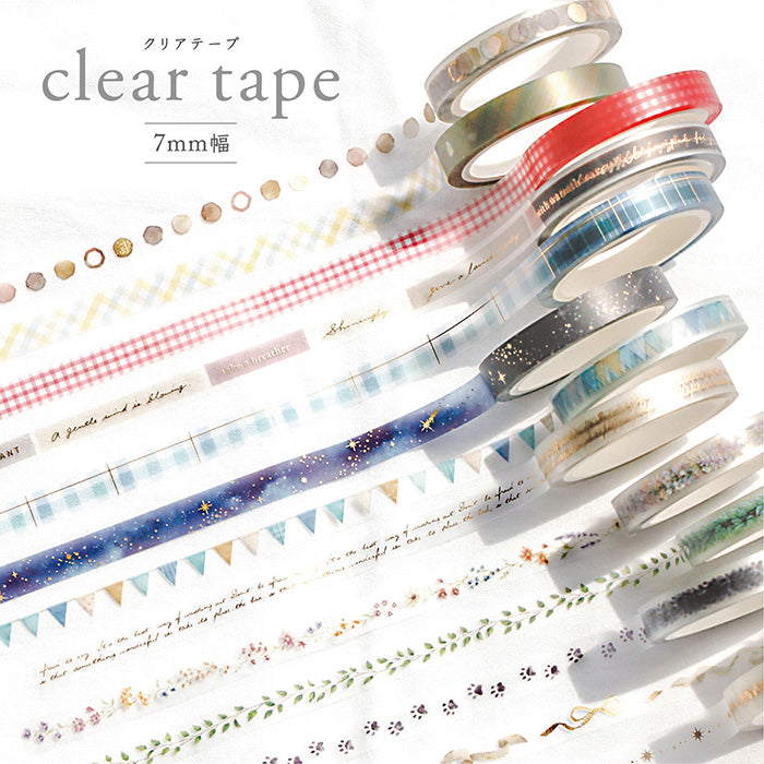 Mind Wave Gold Foil Skinny Clear PET Tape - Star Line