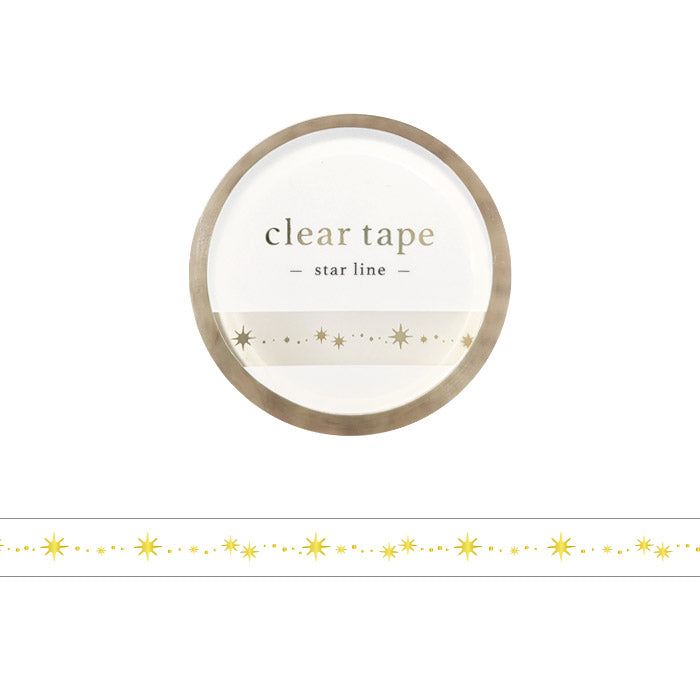 Mind Wave Gold Foil Skinny Clear PET Tape - Star Line 95296