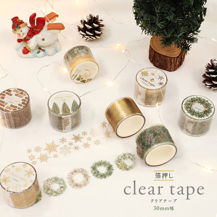 Mind Wave Gold Foil Clear PET Tape - Wreath