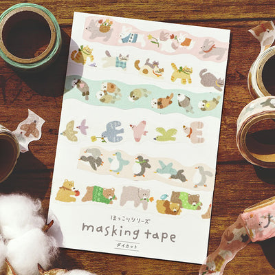 Mind Wave Hokkori Die Cut Washi Tape - Rabbit