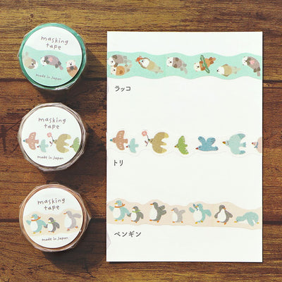 Mind Wave Hokkori Die Cut Washi Tape - Penguin