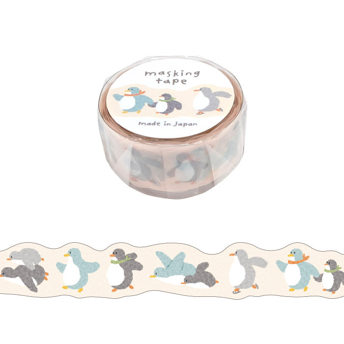 Mind Wave Hokkori Die Cut Washi Tape - Penguin 95402