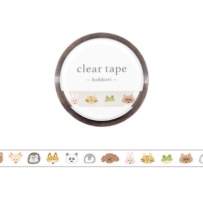 Mind Wave Skinny Clear PET Tape - Hokkori Animal  95410