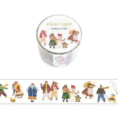 Mind Wave Hokkori Life Gold Foil Clear PET Tape - Winter Clothing 95451