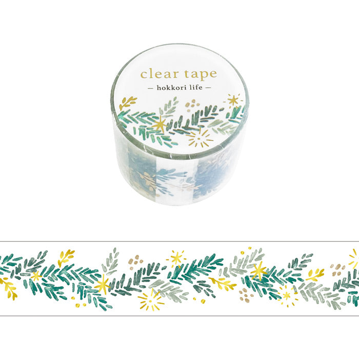 Mind Wave Hokkori Life Gold Foil Clear PET Tape - Japanese Fir 95453