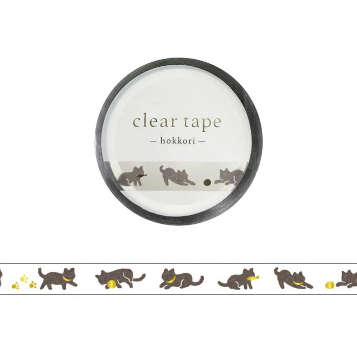 Mind Wave Gold Foil Skinny Clear PET Tape - Hokkori Black Cat 95510