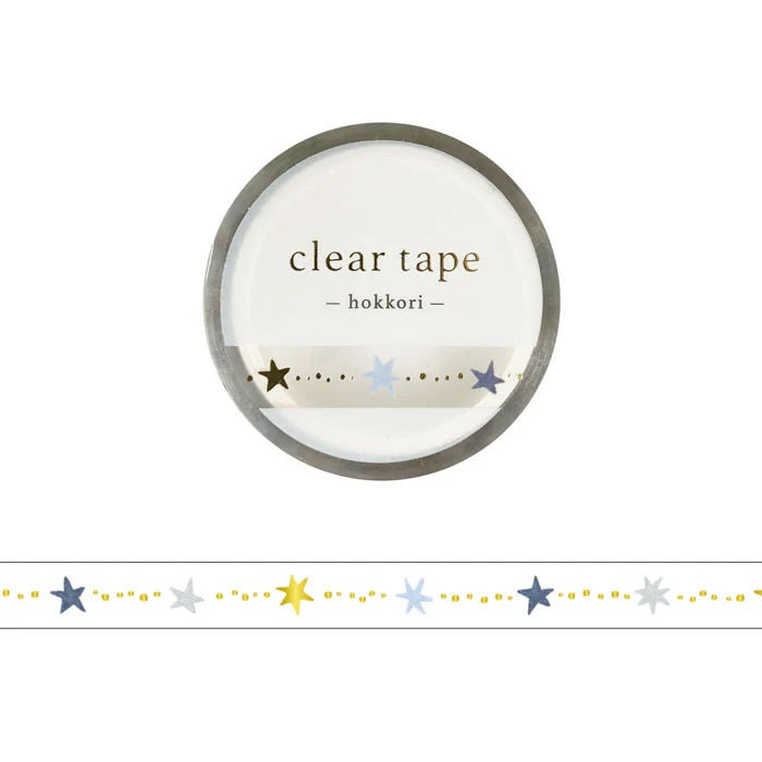 Mind Wave Gold Foil Skinny Clear PET Tape - Hokkori Star 95512