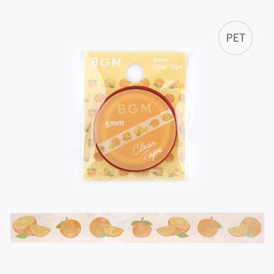 BGM Skinny Clear PET Tape - Orange BM-CE002