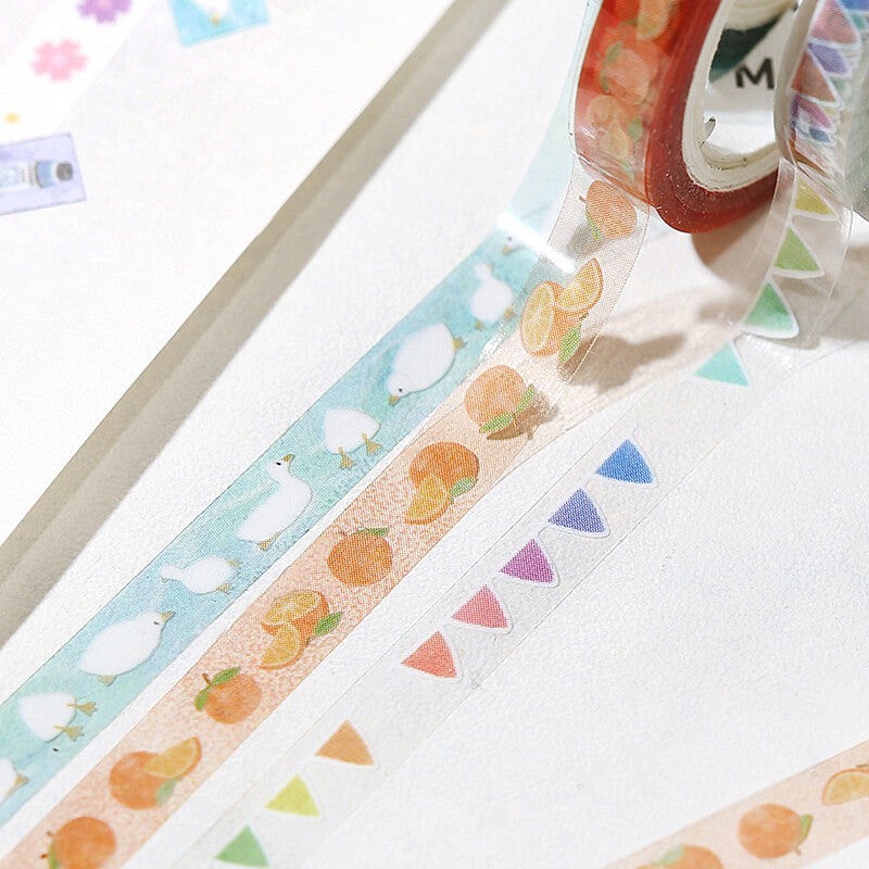BGM Skinny Clear PET Tape - Colorful