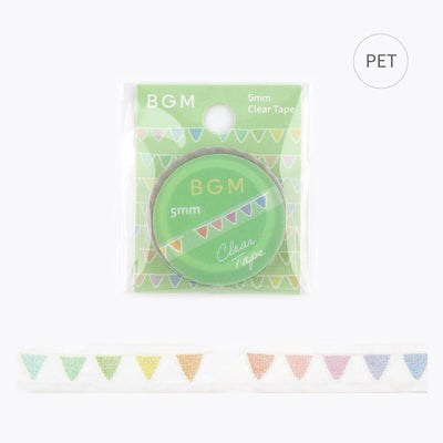 BGM Skinny Clear PET Tape - Colorful BM-CE006