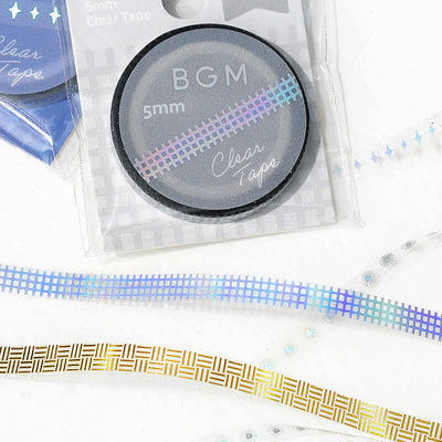 BGM Skinny Foil Clear PET Tape - Checkered