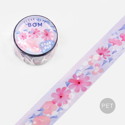 BGM Soda Pop Clear PET Tape - Flower BM-CSS003