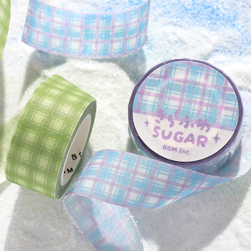 BGM Sparkling Sugar Washi Tape - Blueberry