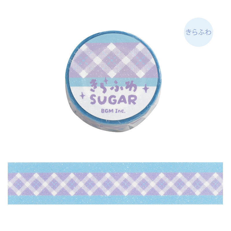 BGM Sparkling Sugar Washi Tape - Lavender BM-KD003